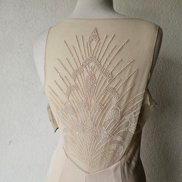 Alexia Admor Womens Beige Nude Look Kardashian Cocktail Dress L MSRP $305 NWT - Picture 10 of 12